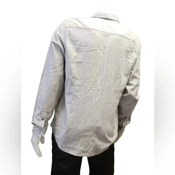Guess Layne Twill Military Patch Button Up  Shirt Size Large - Picture 7 of 14